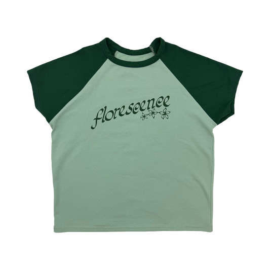 Florescence Raglan T-shirt Green