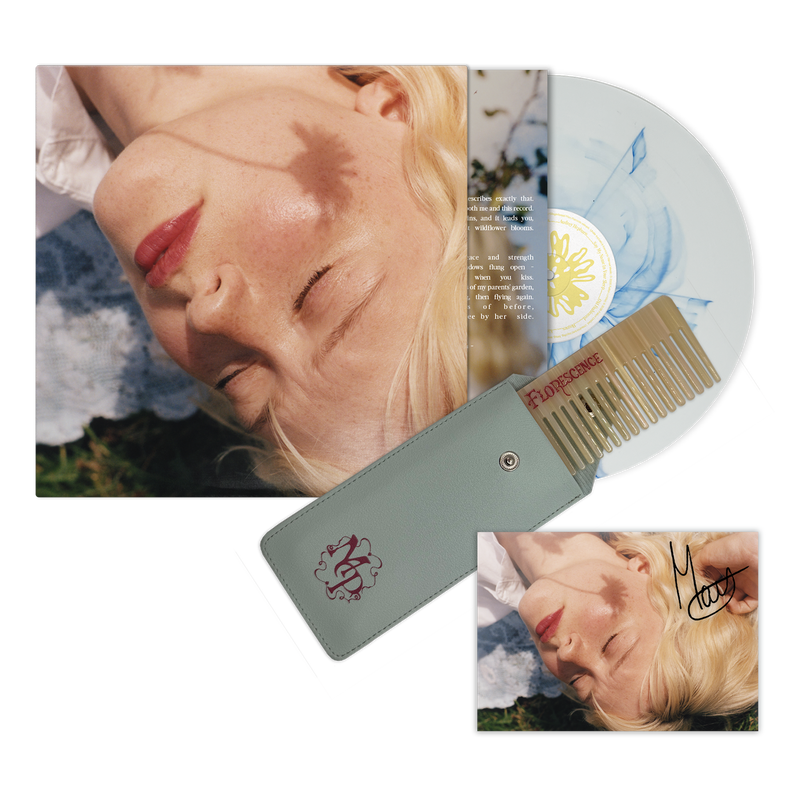 Signed Florescence Forget Me Not Edition EcoRecord & Comb Bundle