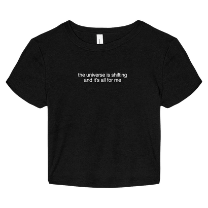 Universe Baby Tee Black