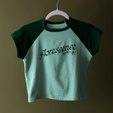Florescence Raglan T-shirt Green