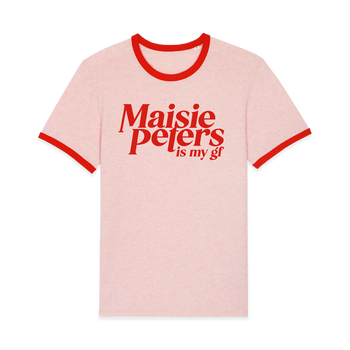 Maisie Peters is my gf Ringer T-Shirt Pink
