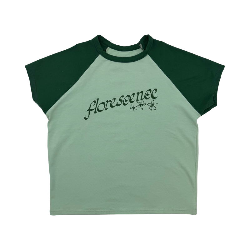 Florescence Raglan T-shirt Green